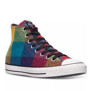 Converse Woolrich Lace Up Plaid Chuck Taylor All Star Hi Sneaker Shoes M4/W6